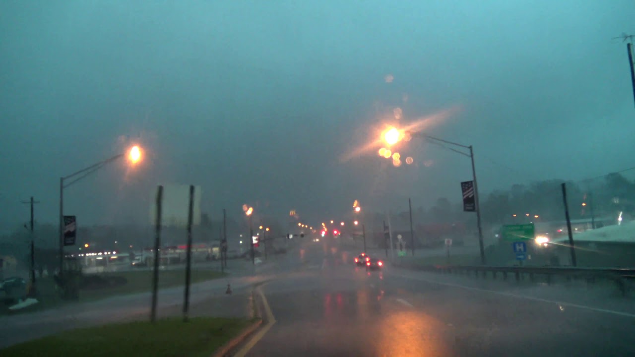 MESOVORTEX with tornado warned storm in Forest, MS on January 11, 2020