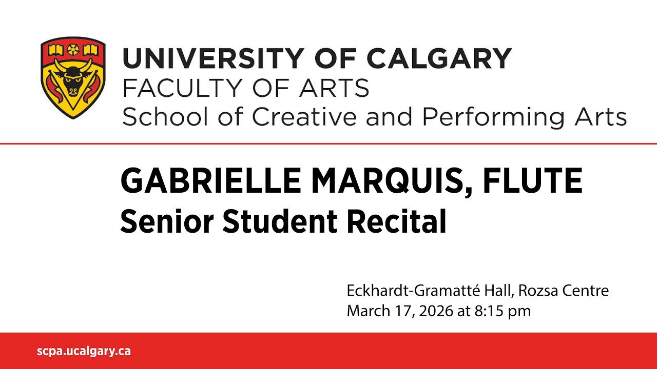 Senior Recital: Gabrielle Marquis, Flute