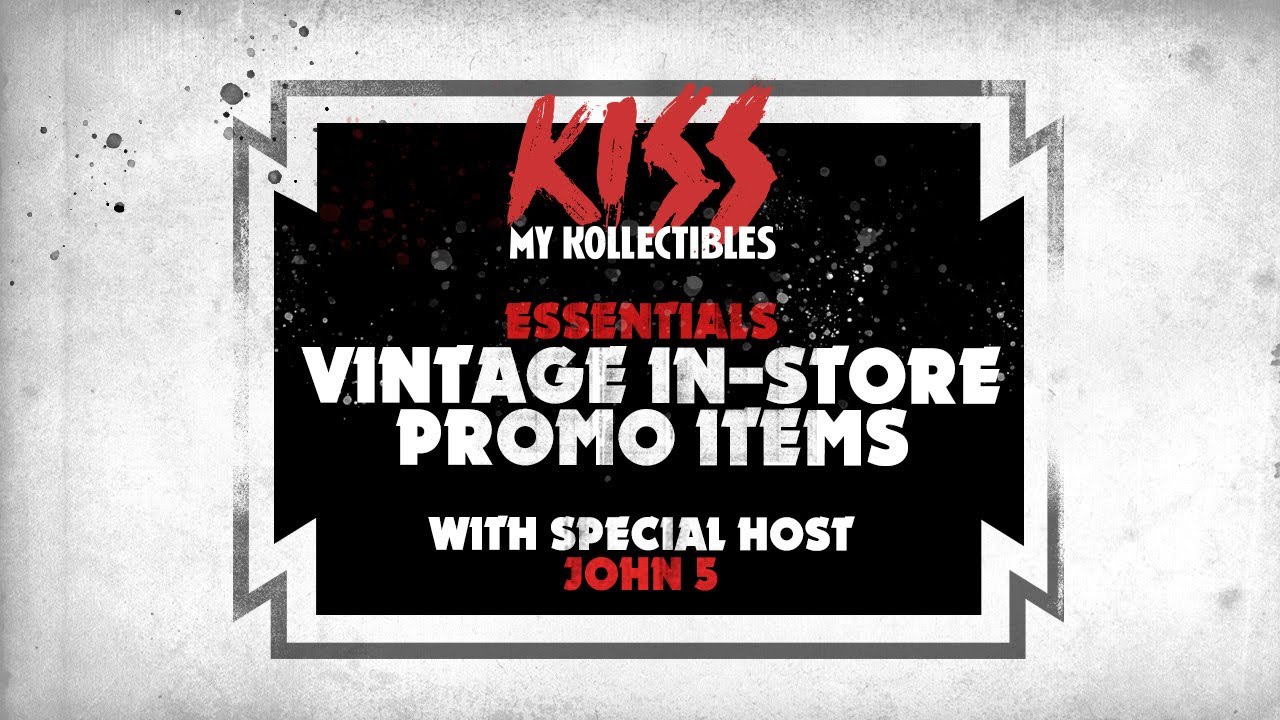 Vintage KISS In Store Displays with John 5