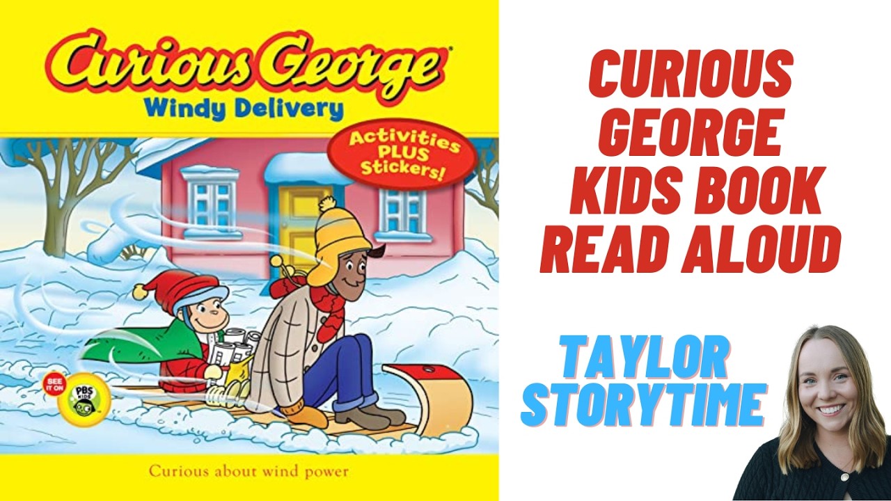 Curious George Windy Delivery READ ALOUD BOOK 🐒 | Science Books for Kids 💨