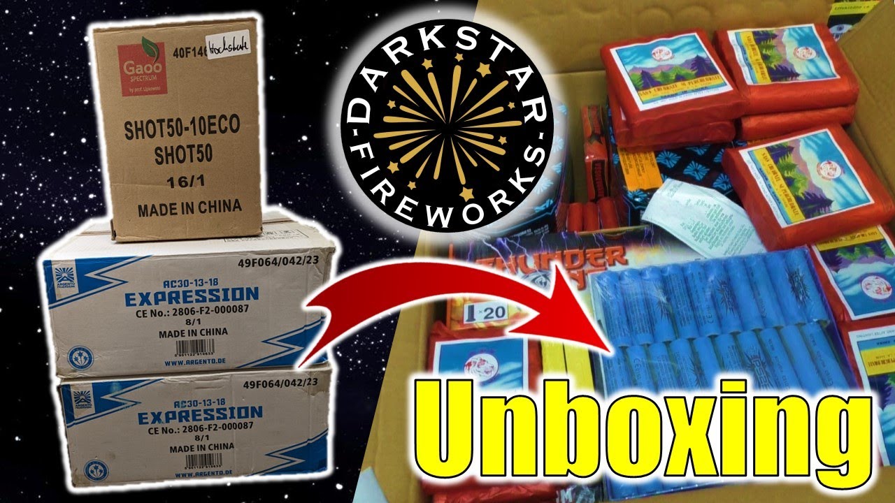 Darkstar Feuerwerk Unboxing 2023 / Funke Böller, P1 und mehr... [Twins Fireworks]