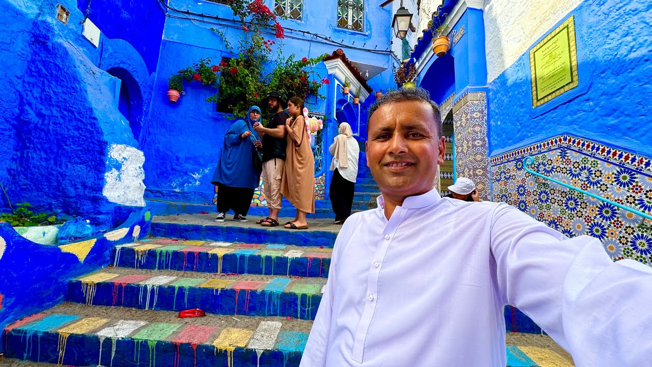 Chefchaouen the Blue City of Morocco 🇲🇦 | Tangier Food Street | Moroccan Street Food | Village Food