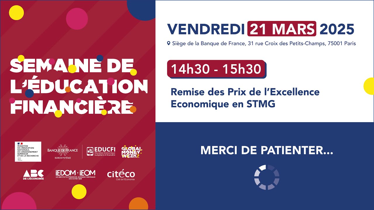 Remise des Prix de l'Excellence Economique en STMG - Semaine de l&rsquo;&eacute;ducation financi&egrave;re 2025
