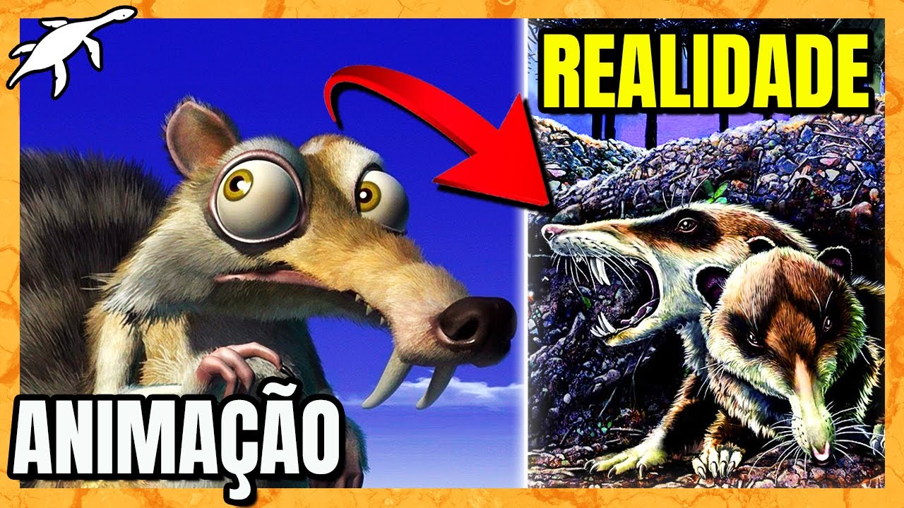 TODAS as ESPÉCIES de A ERA DO GELO 1 na VIDA REAL