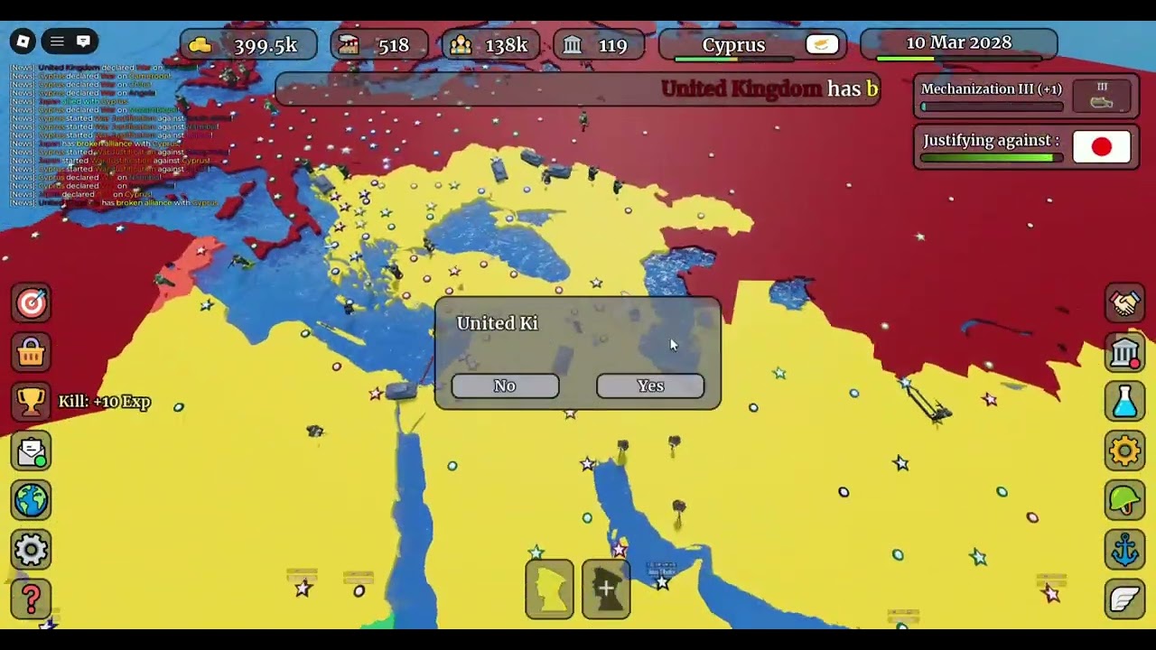 Cyrpus NUKES THE BRITISH & CHINESE | Roblox Conquer The World