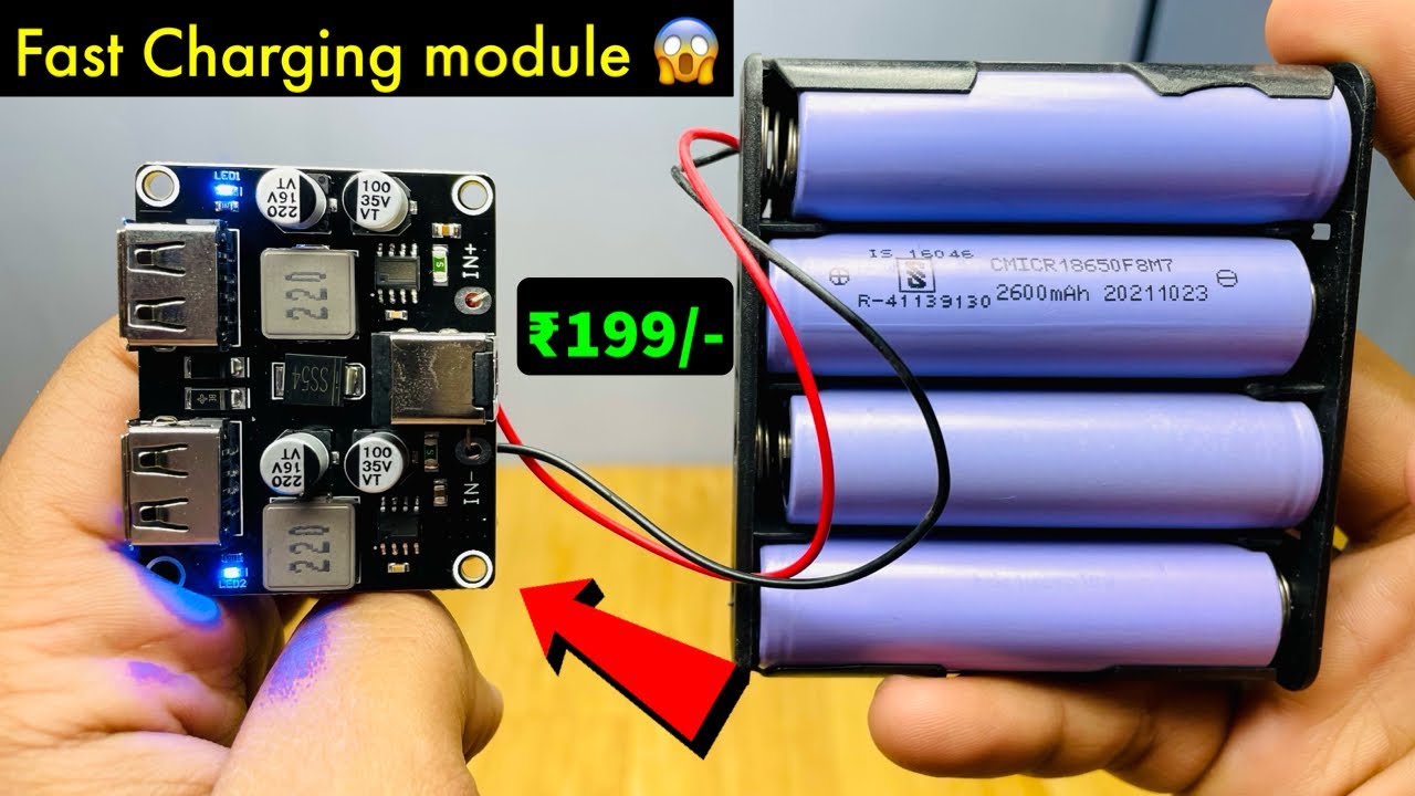 Fast Charging module testing video | Lithium battery fast charging circuit @Electronics project