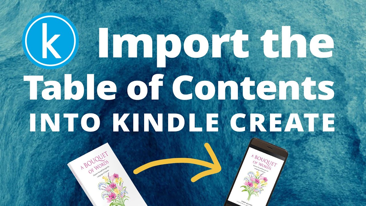 Import the Table of Contents Automatically from a PDF &bull; Kindle Create