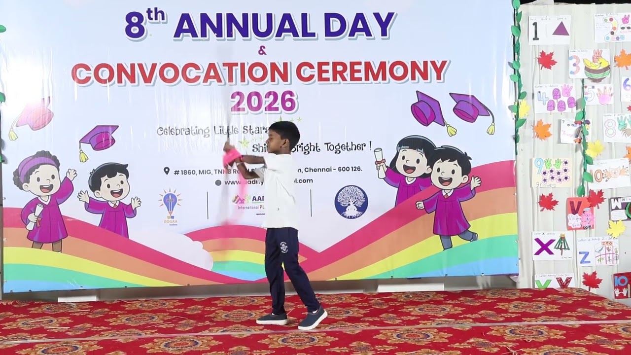 “Silambam Performance by Sr.KG Girl | Annual Day | Aadhyam Model School”