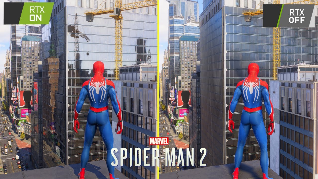 Marvel's Spider-Man 2 Ray Tracing ON vs OFF Comparison | 4k Max Settings