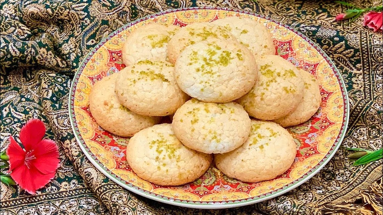 آموزش شیرینی نارگیلی بازاری  به سبک قنادی با تمام نکات | Persian Coconut Cookies