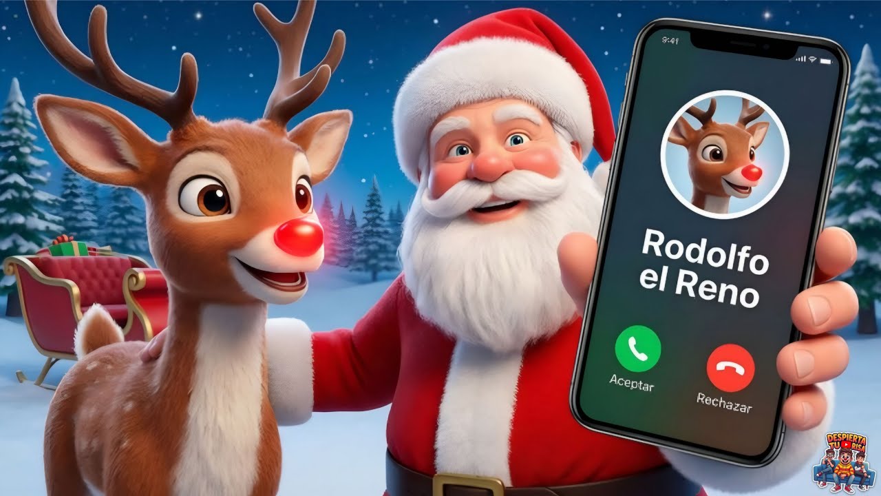 📞 Llamada de Rodolfo el Reno 🦌🎄 Te Hace Preguntas de Navidad /  ¡RODOLFO QUIERE SER TU AMIGO! 🎅
