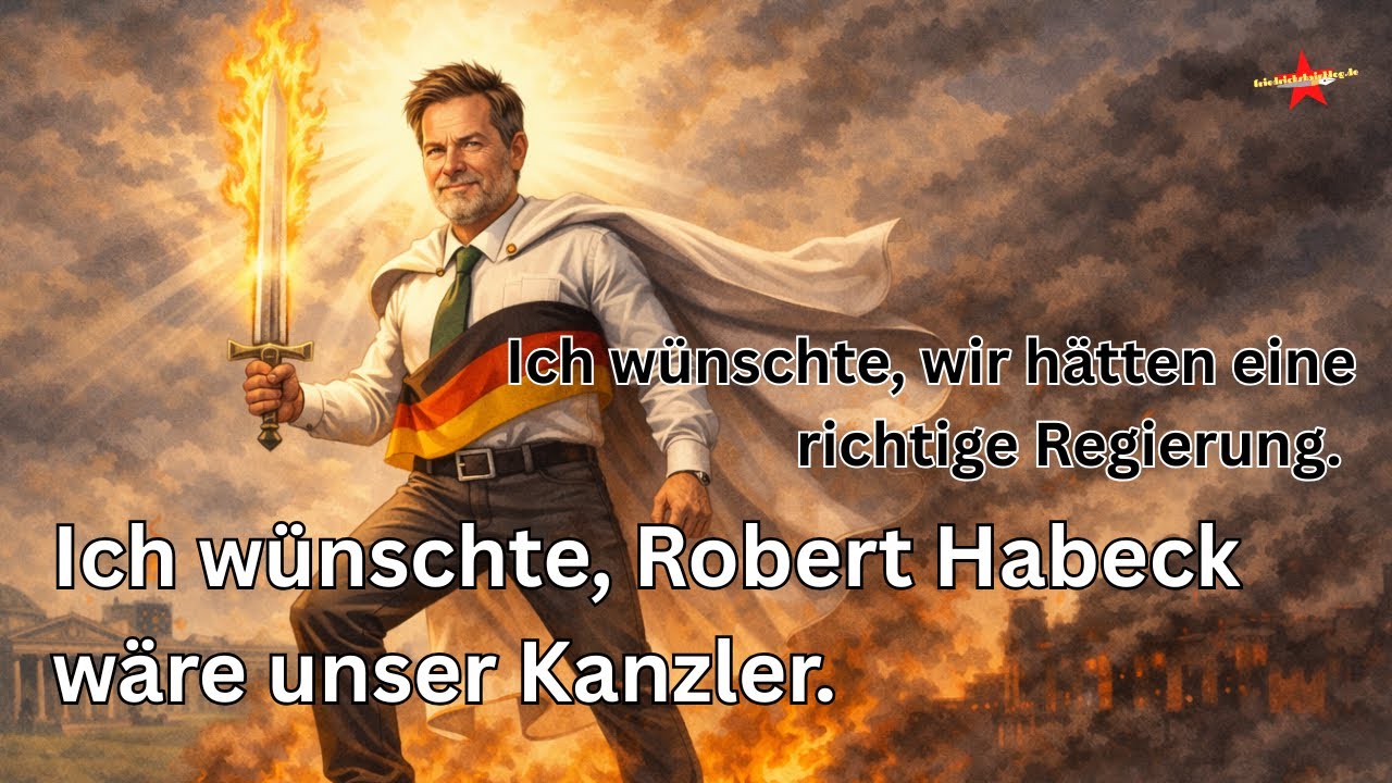 Wenn wir doch nur eine richtige Regierung hätten! Wenn doch Habeck unser Kanzler wäre.