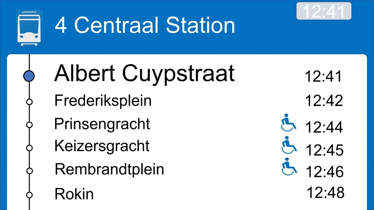 Omroep Lijn 4 Drentepark - Centraal Station