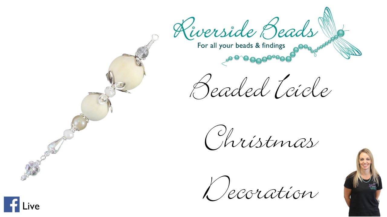 Beaded Icicle Christmas Decoration