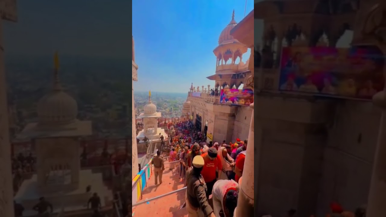 barsana dham radha rani mehal se live holi darshan || radha rani mandir barsana #barsana #holi