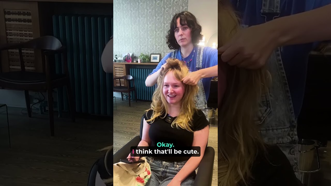 I was surprised... BUT SHE WANTED TO CUT IT ALL OFF!!!