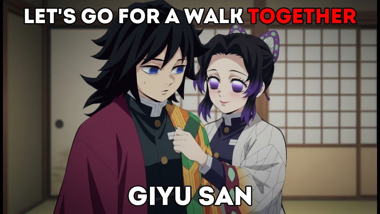 Shinobu convinced Giyu to go on a date.