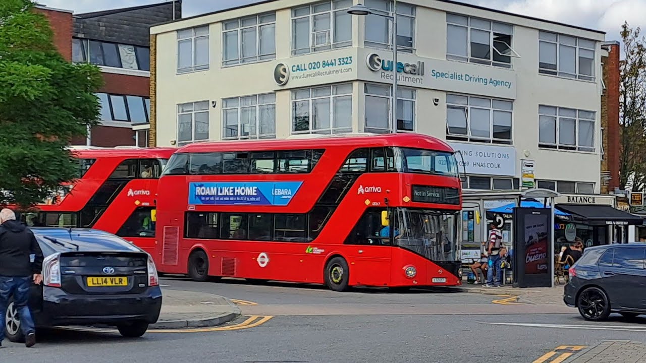 313 full route visual:Chingford Station to Potters Bar