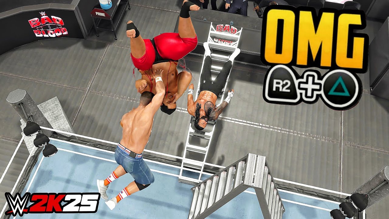 Лучшие моменты в WWE 2K25! Чистый хаос