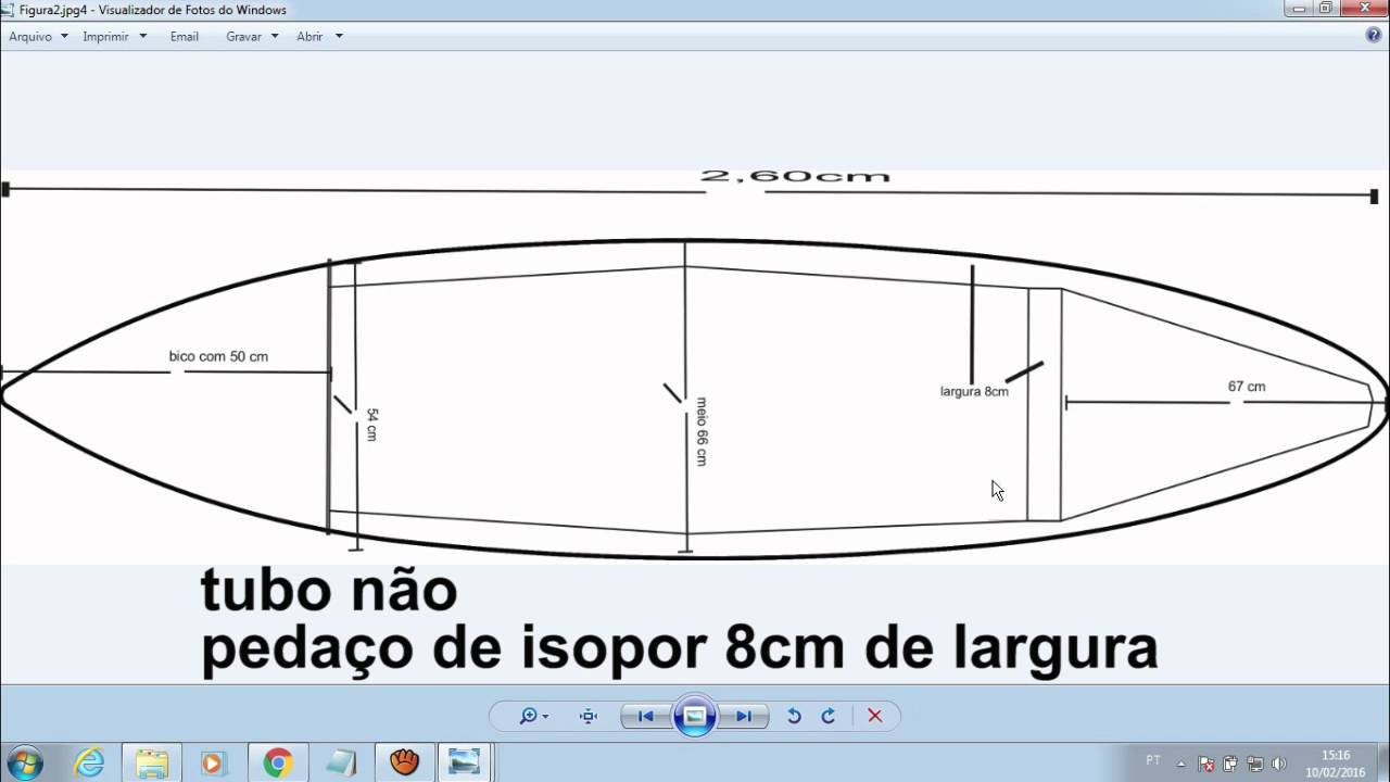 Lista de Material e Medidas do caiaque Parte 02