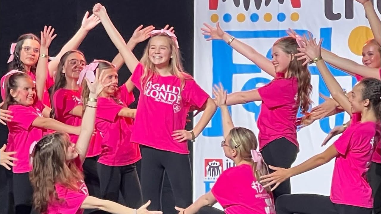 Zoe Mackenzie as Elle Woods in Legally Blonde The Musical at Junior Theatre Festival 2024