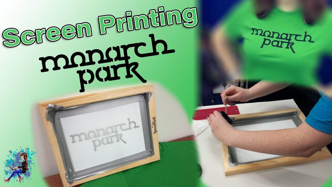 Screen Printing Monarch Park T-Shirts ~Ruby-red13