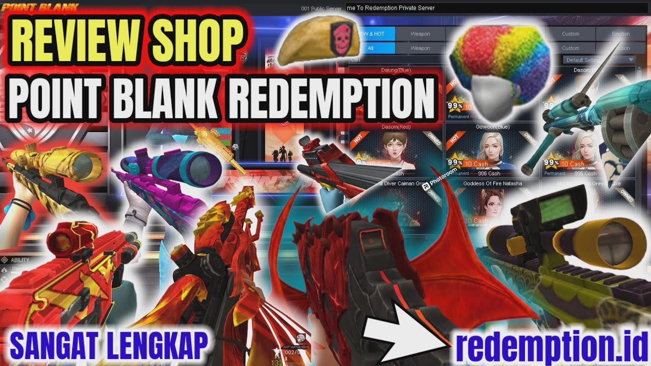 REVIEW SHOP POINTBLANK REDEMPTION PRIVATE SERVER NIH GASKAN YANG BELUM DOWNLOAD BISA CEK DESKRIPSI!!