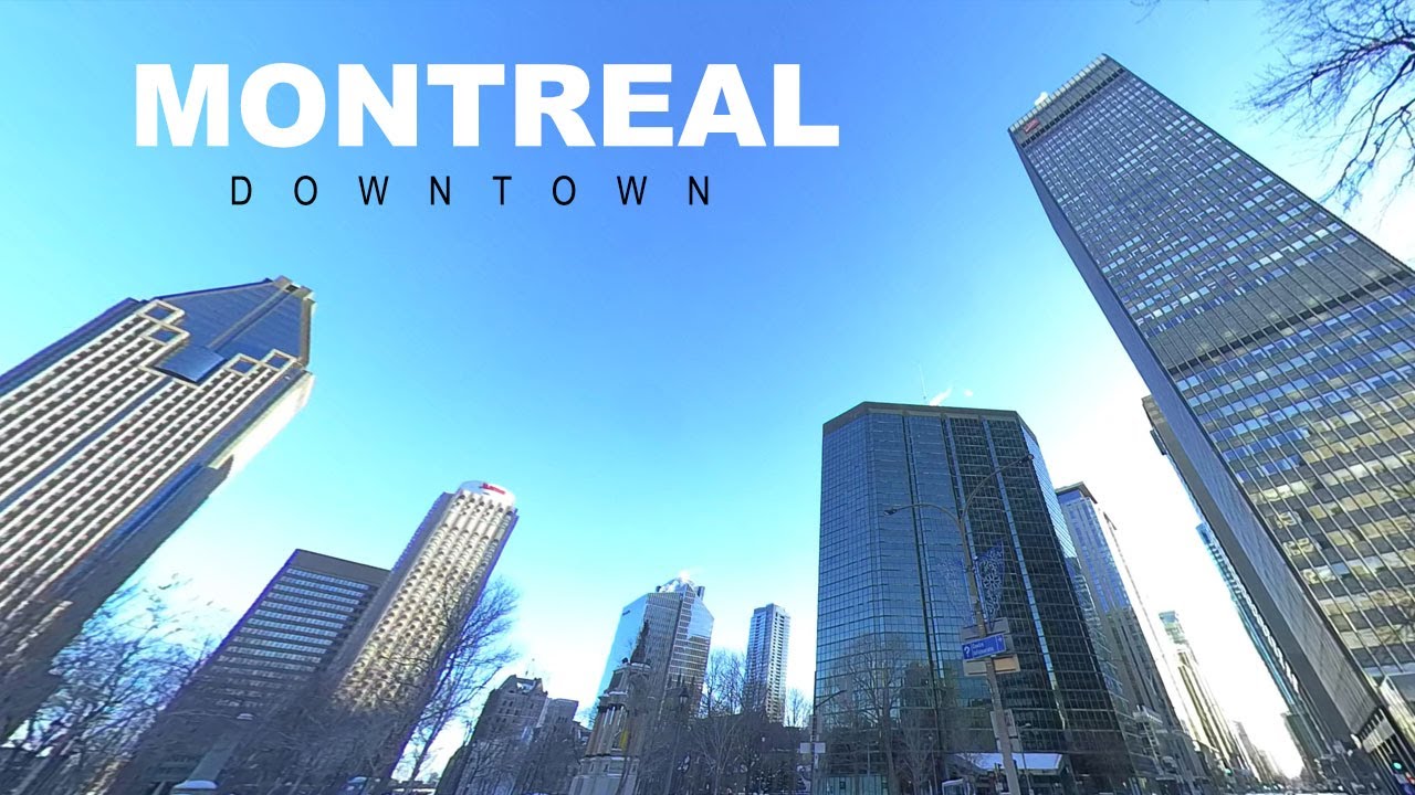 [4k Video] Downtown Montreal