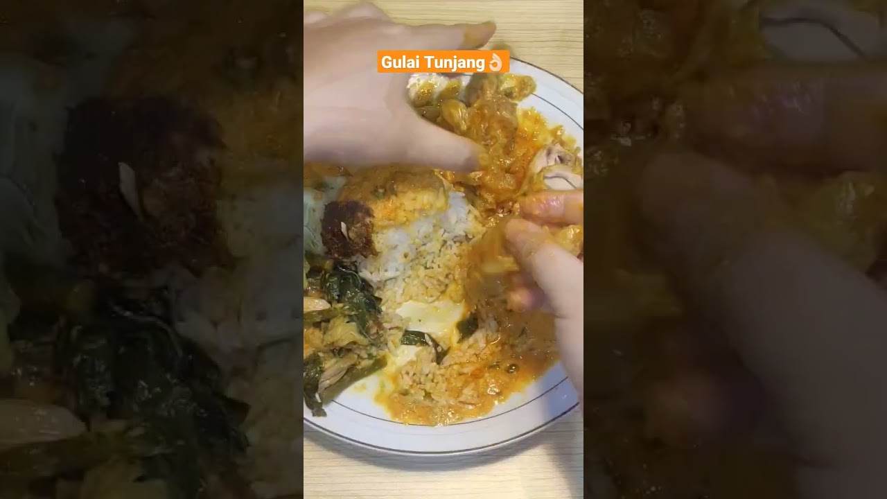 Gulai Tunjang at Padang Sultan👌🏻#gulaitunjang #gulaikikil #nasipadang #asmr #asmreating #shorts