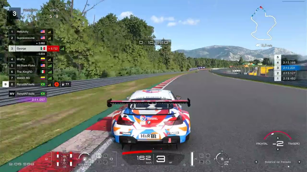 Carrera - C.  Circuito de Sainte Croix - B. Gr3  desde la P6 a Terminar en P4