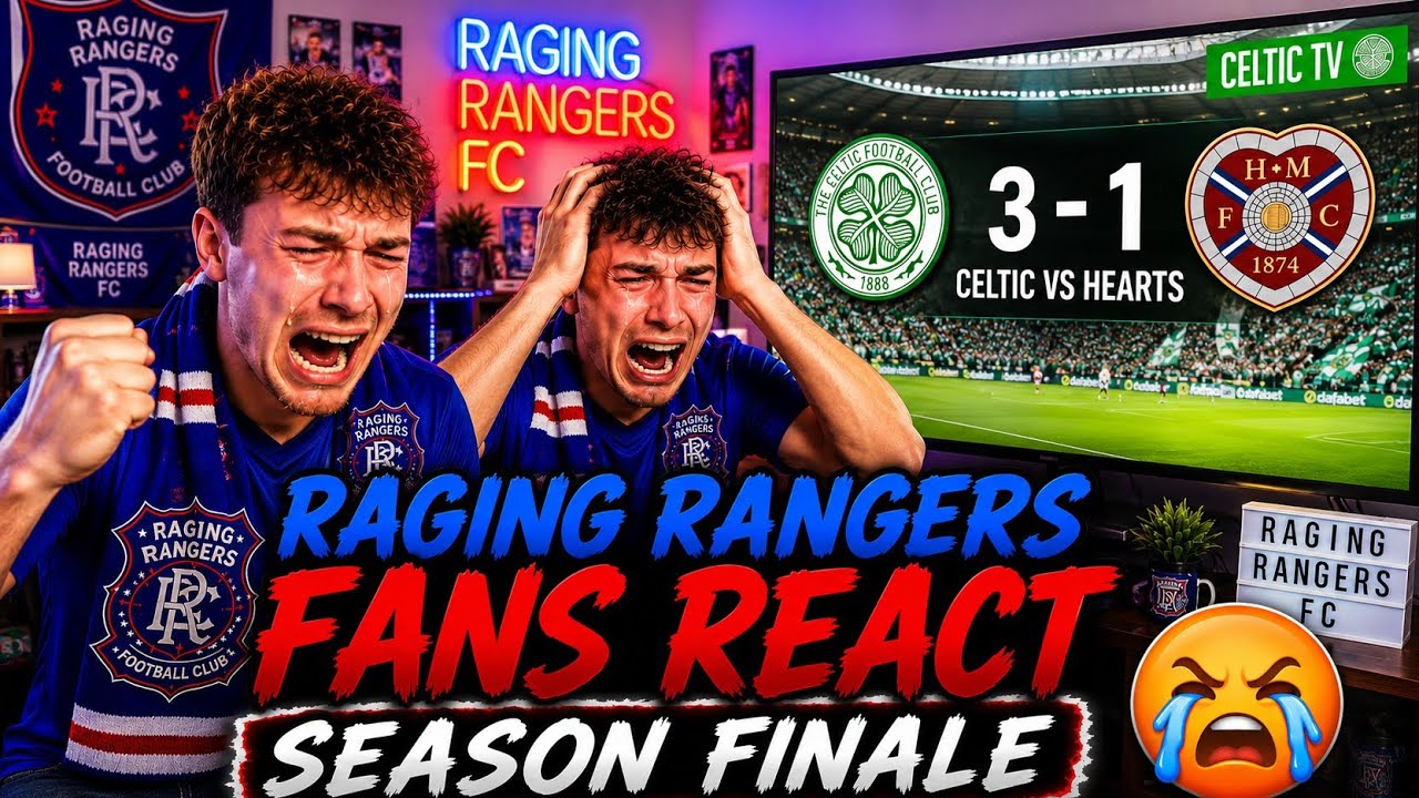 Raging Rangers Fans React To Celtic - Season Finale 🤣 #celtic #rangers  #Hearts