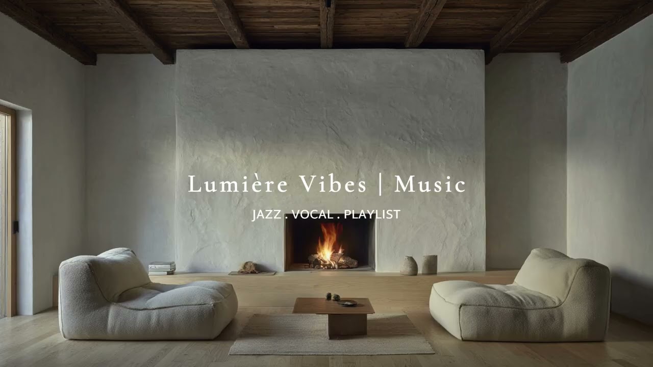 [playlist] Cozy Fireplace Jazz 🎷 Minimalist Rustic Room &bull; Warm Glow & Smooth Melodies