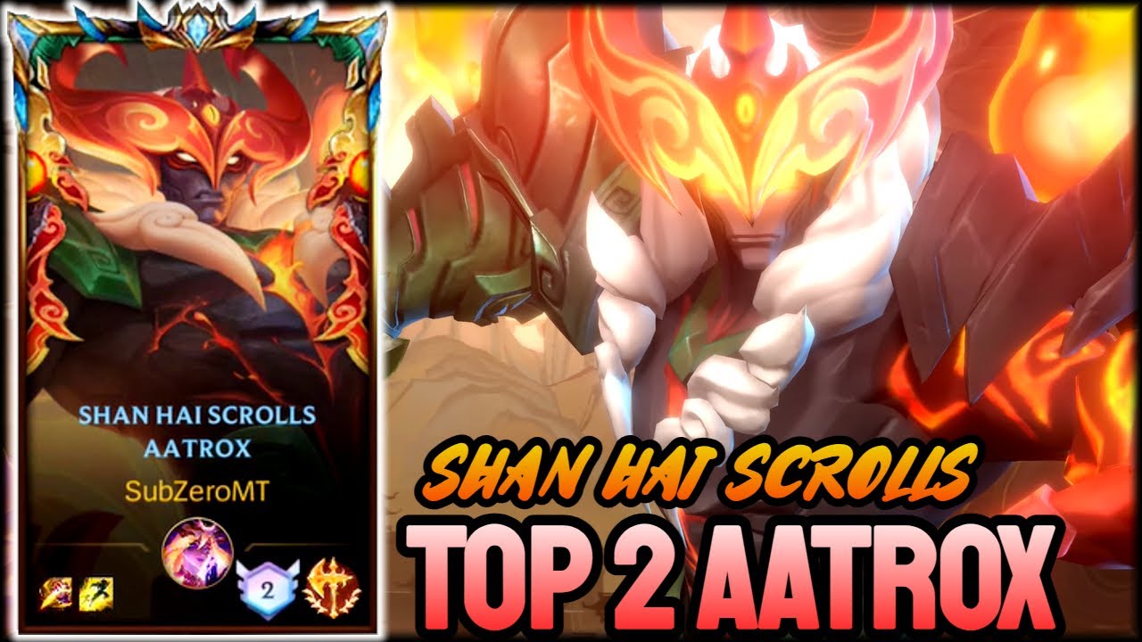 WILD RIFT SHAN HAI SCROLLS AATROX - TOP 2 AATROX GAMEPLAY - CHALLENGER RANKED