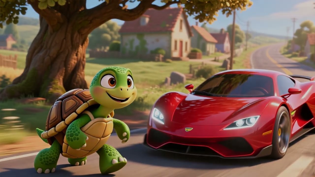 La tortuga y el coche veloz