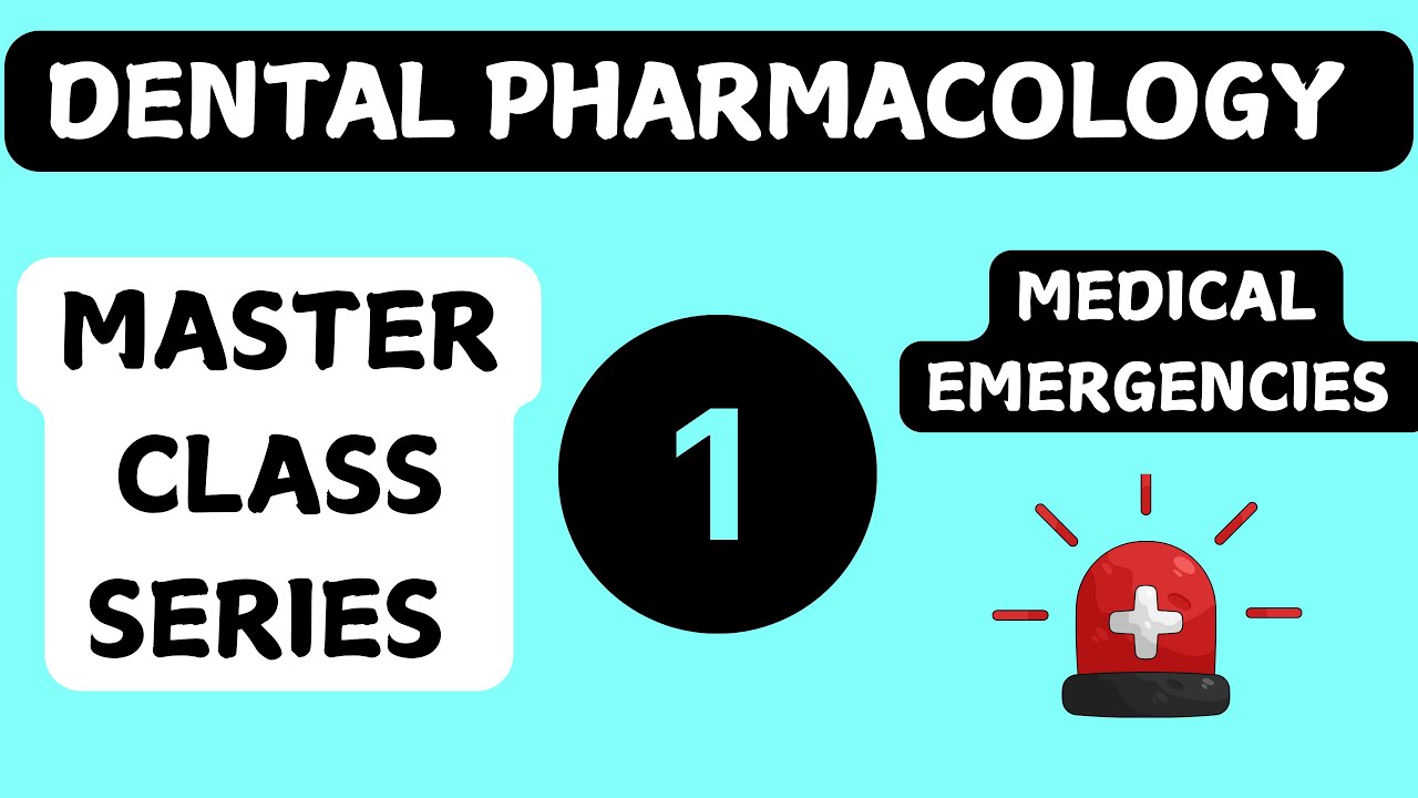 DP 1 🚨 Medical Emergencies in Dentistry Explained | Dental Pharmacology |  #dentalpharmacology #afk