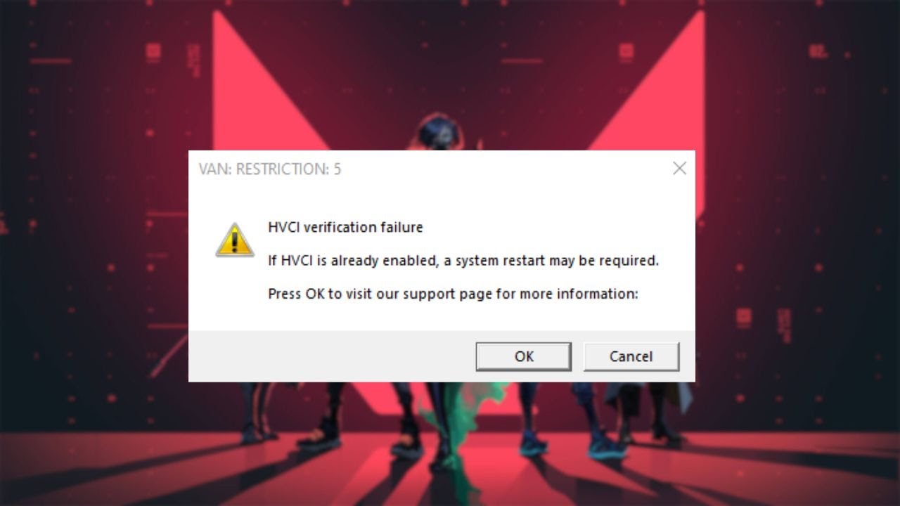 How to Fix HVCI Verification Failure Error in Valorant & League of Legends