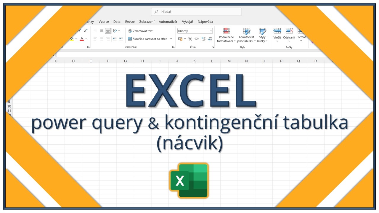Excel - editor Power Query & kontingenční tabulka | řešený nácvik