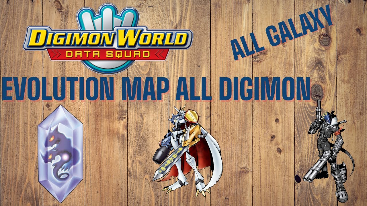 ALL UNLOCK EVOLUTION MAP/GALAXY DIGIMON - DIGIMON WORLD DATA SQUAD PS2