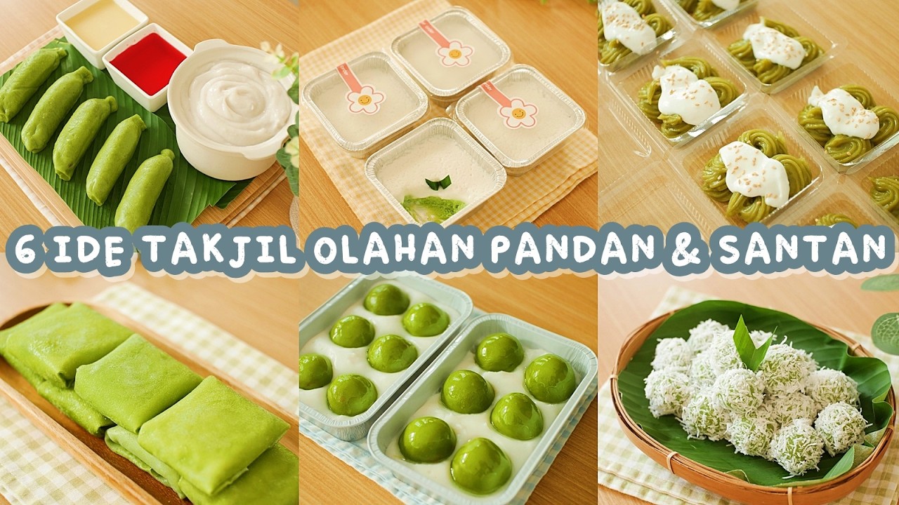 6 IDE TAKJIL DARI OLAHAN PANDAN DAN SANTAN