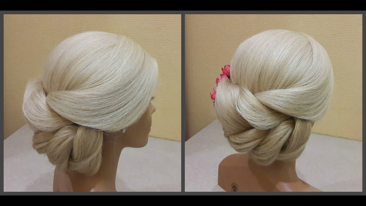 Красивые Прически.Быстрая Вечерняя прическа.Beautiful hairstyles. Fast evening hairstyle.