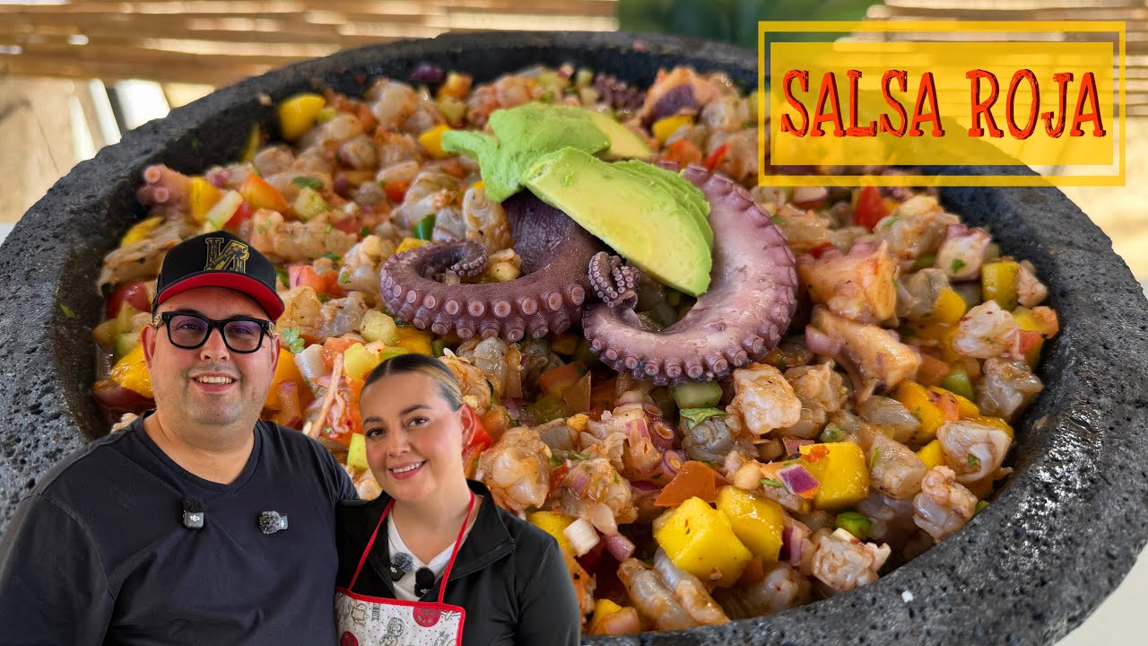 Ceviche Mixto de Camarón y Pulpo Bien Salseado