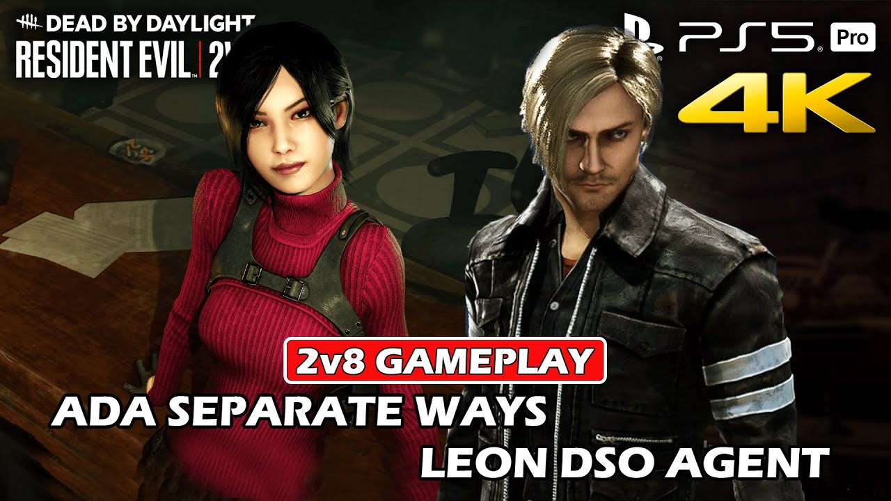 DEAD BY DAYLIGHT - Leon DSO Agent & Ada Wong Separate Ways Costume Gameplay | 2V8 Resident Evil