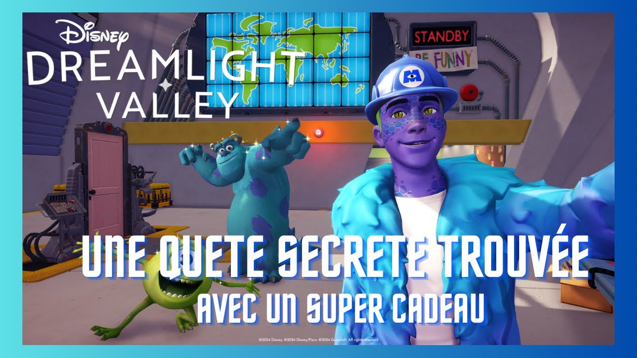 DISNEY DREAMLIGHT VALLEY : 1 ère quete SECRETE trouvée avec un cadeaux de fou / secret 🚪🎁👀