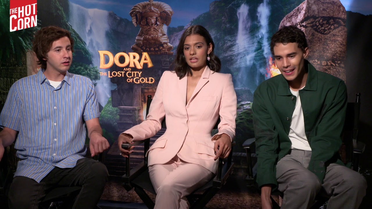 DORA AND THE LOST CITY OF GOLD | Nicholas Coombe, Madeleine Madden, Jeffrey Wahlberg interview