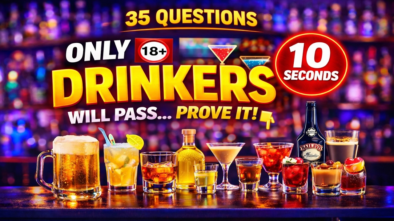 🍷 Ultimate Alcohol Quiz Challenge: Can You Guess All Drinks? 🍺 #quizchallenge #mindbendingquiz #quiz