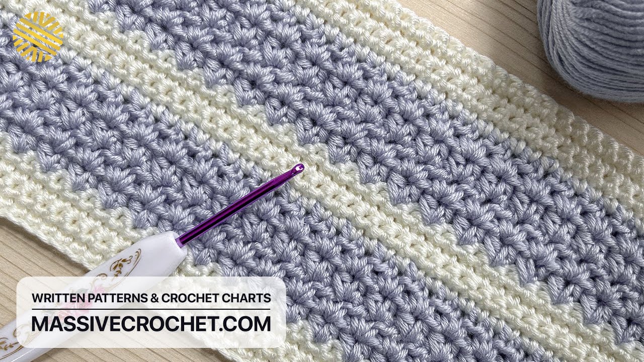 SUPER EASY Crochet Pattern for Absolute Beginners! ⚡️ 🤍 SUBLIME Crochet Stitch for Blanket & Bag