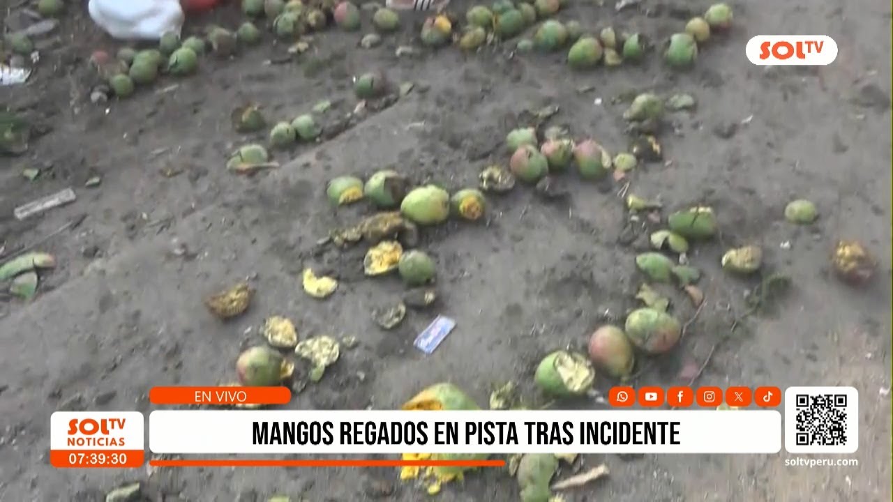 Trujillo: mangos regados tras incidente