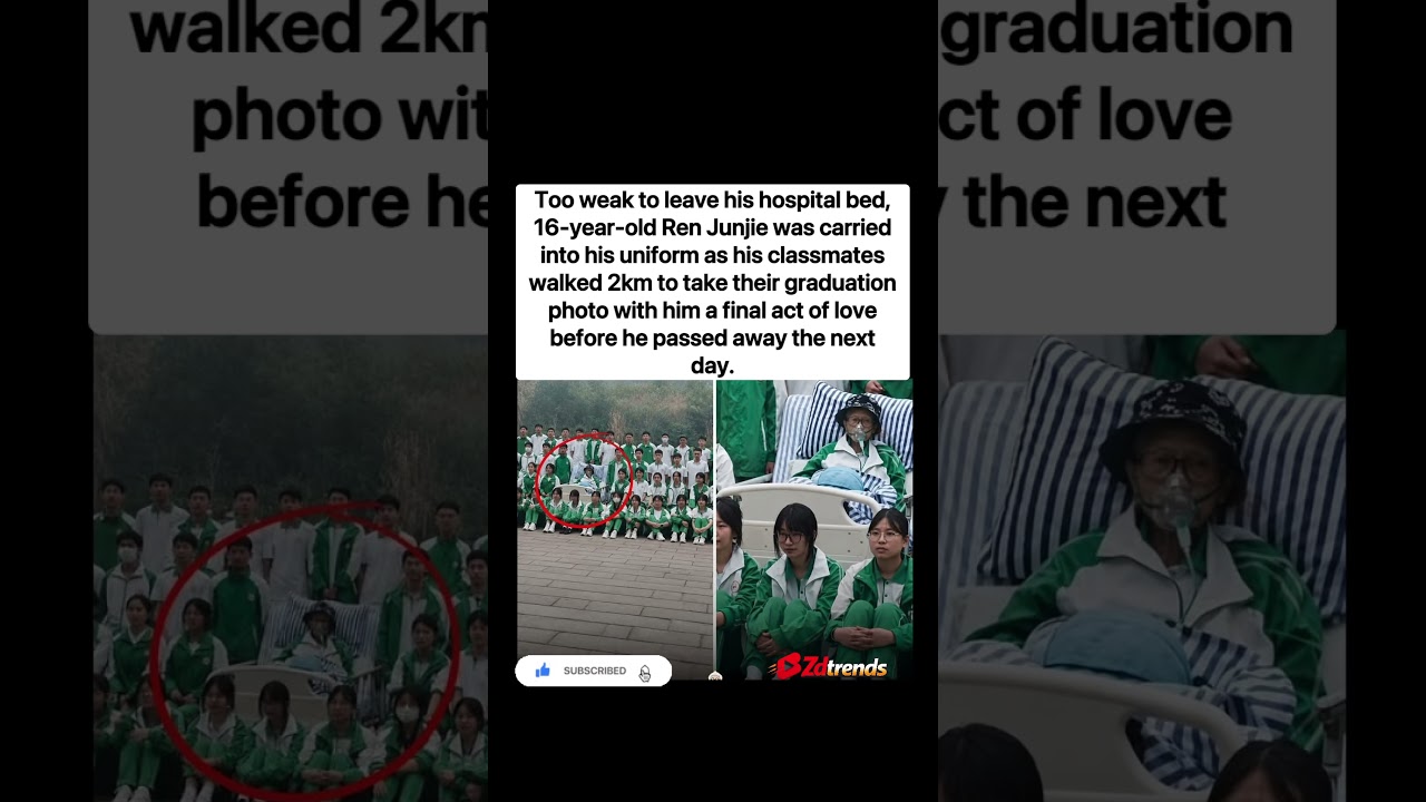 Class honors sick friend in graduation photo. #news #viral  #unity #graduation  #truefriendships