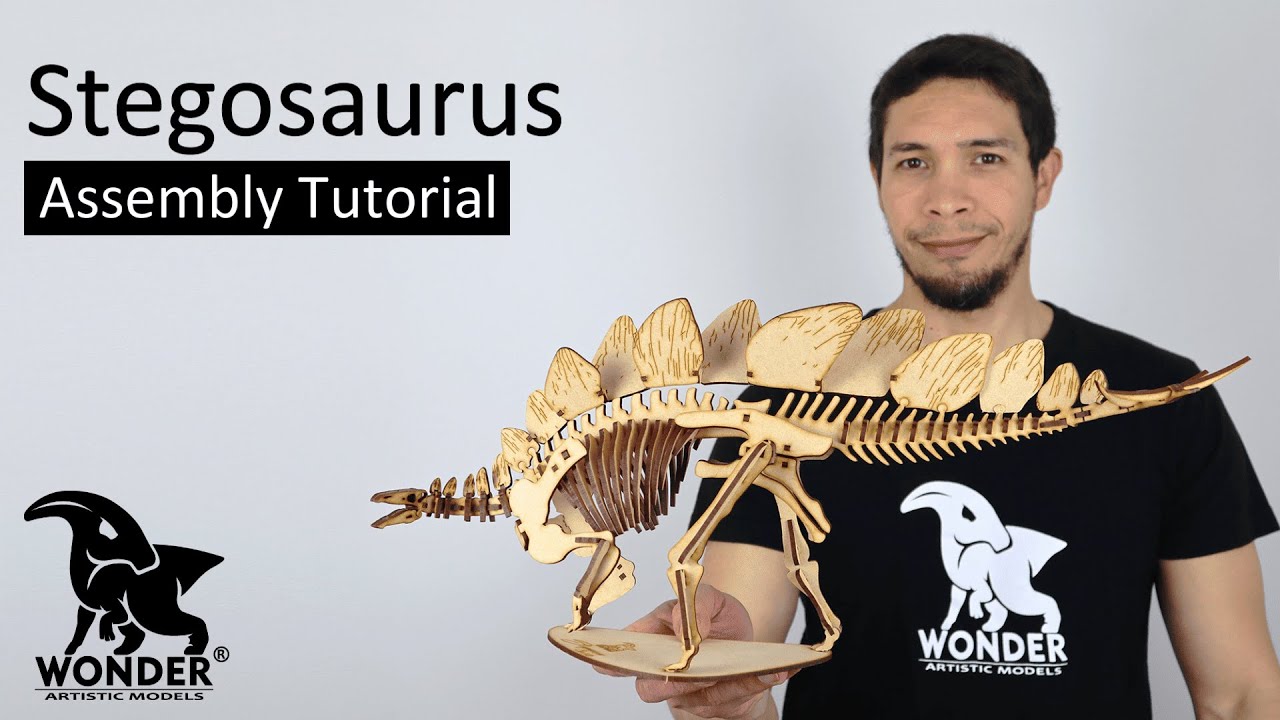 Stegosaurus 3D Model Kit | Assembly Tutorial