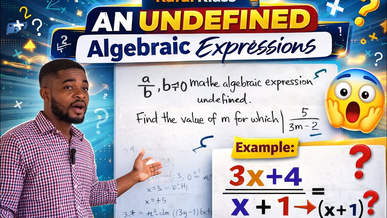 How to solve An Undefined Algebraic Expression
